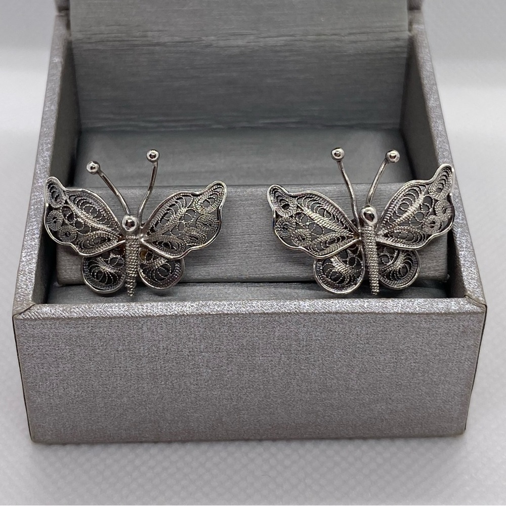 Special 925  Silver hand crafted TELKARI Art earrings